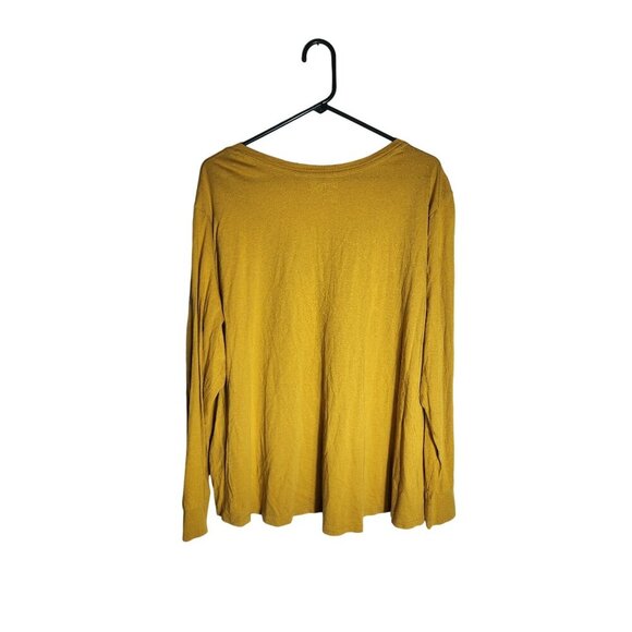 Terra & Sky Long Sleeve Shirt Yellow Size 2X - Picture 2 of 4
